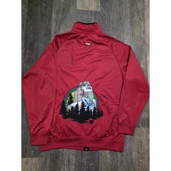 Vintage LRG Hiking Jacket With Stitched Face on Back Size XXL - Picture 7 of 8